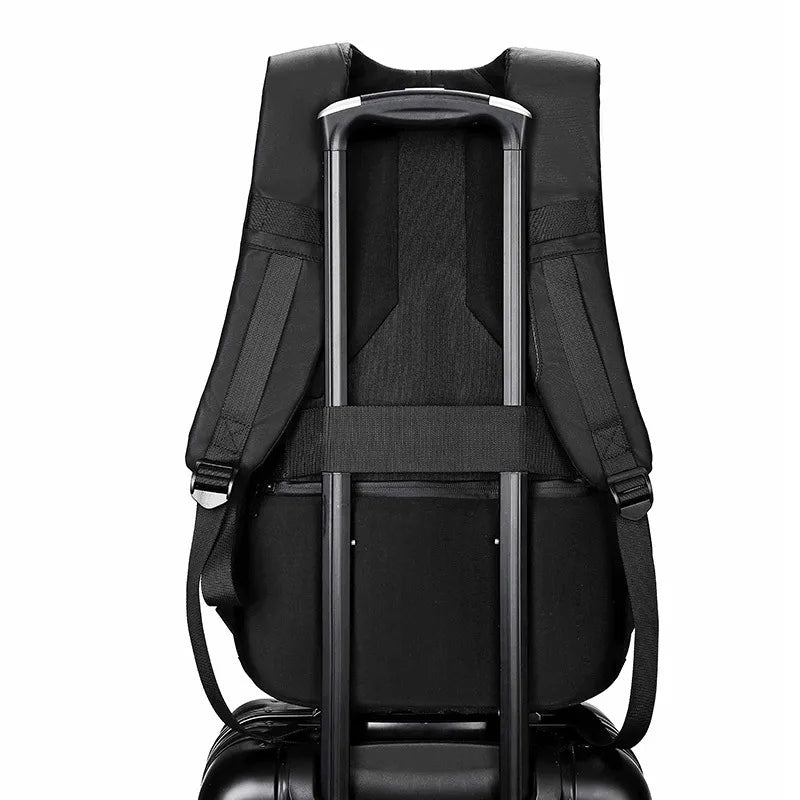 LED Display Laptop Backpack Black