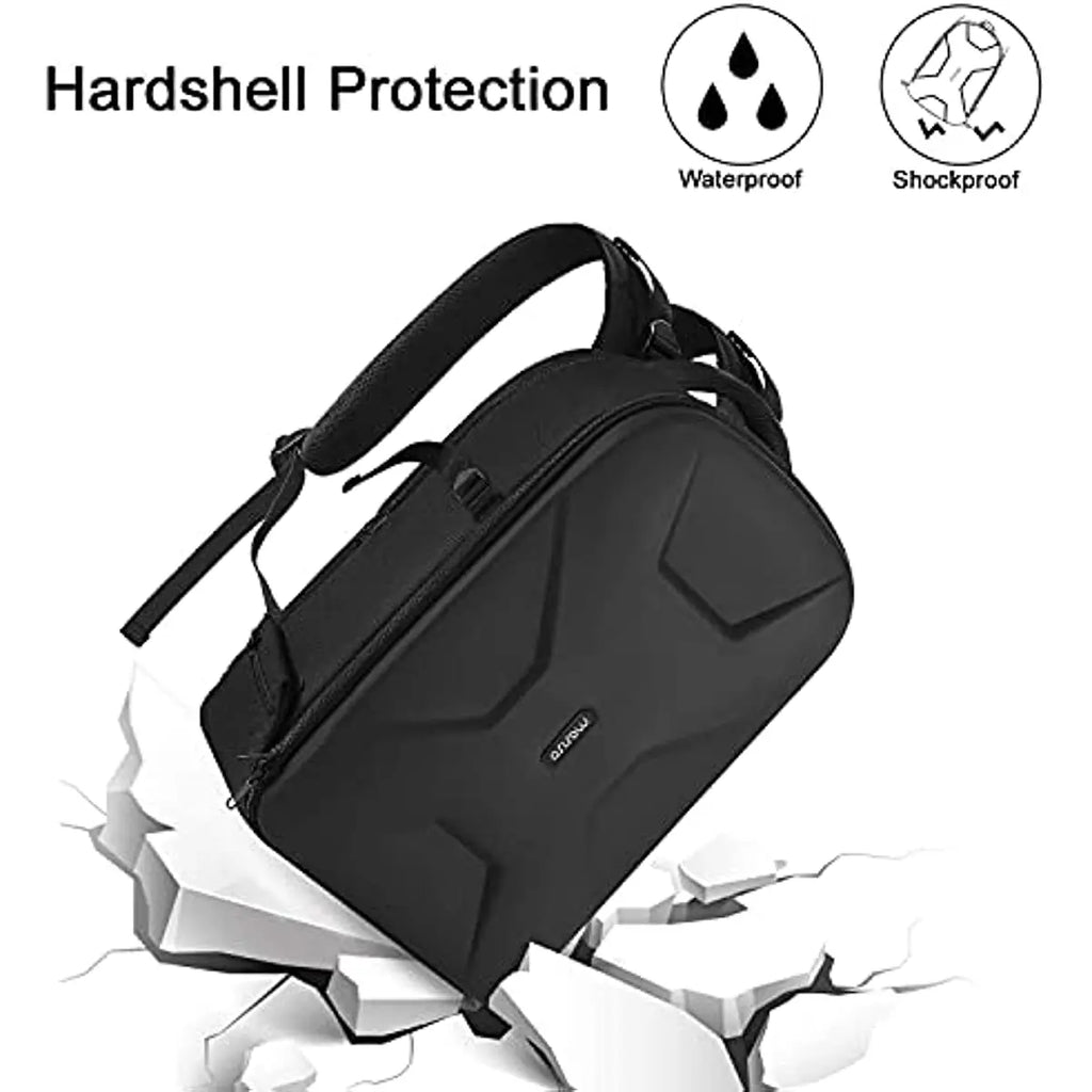 Waterproof Hardshell Camera Backpack Black