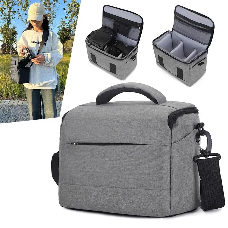 Camera Shoulder Bag Crossbody Grey