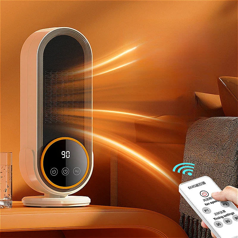 Portable Electric Space Heater with LCD Touch Screen & Remote Contro