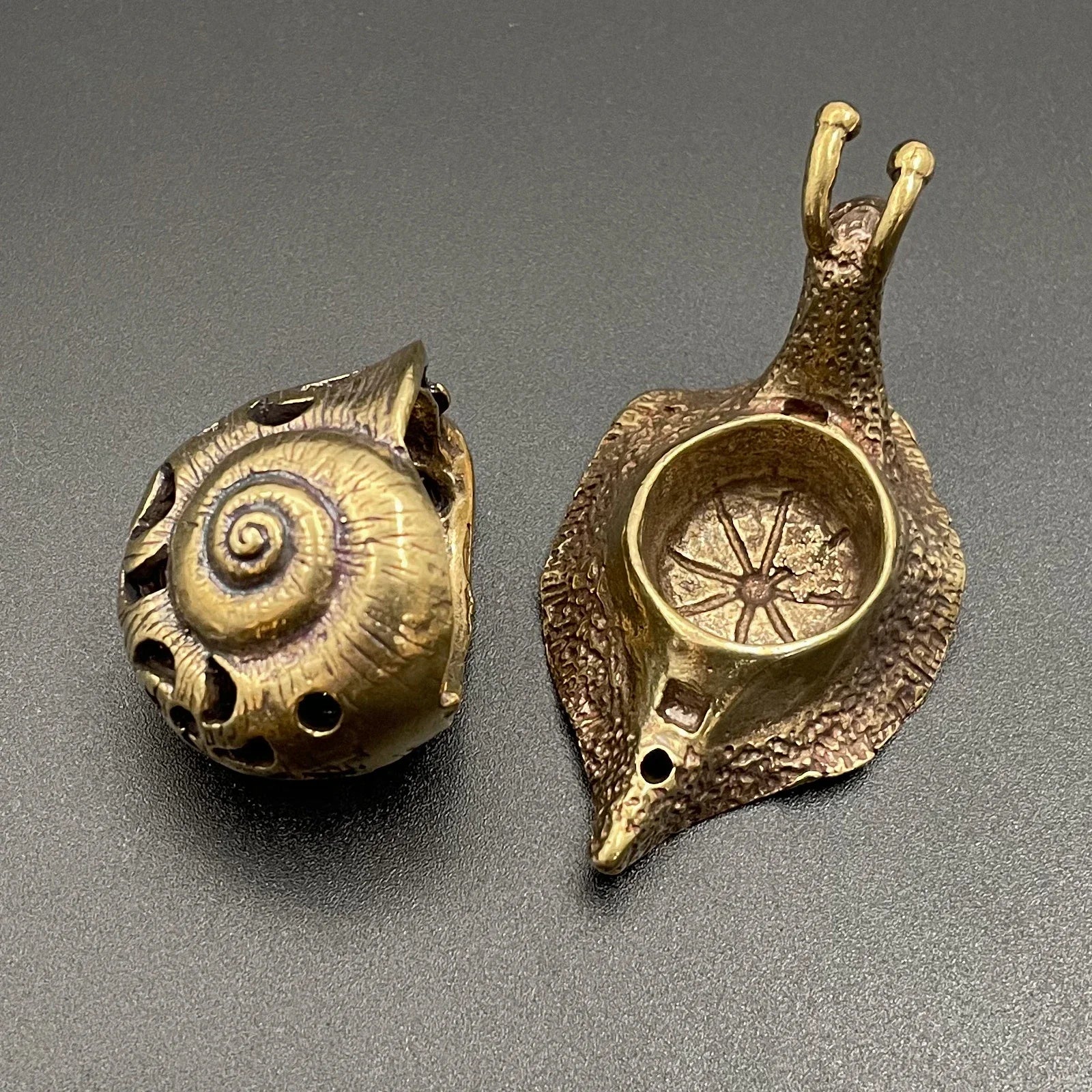 Pure Copper Mini Snail Small Ornament