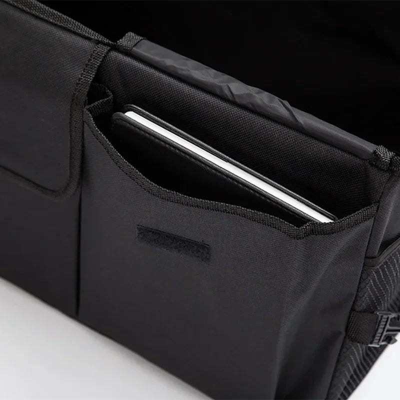 Large Capacity Collapsible Car Trunk Organizer Storage Box Black