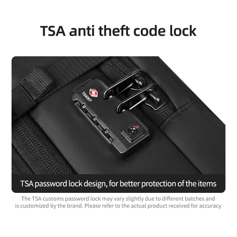 Expandable Laptop Backpack Black