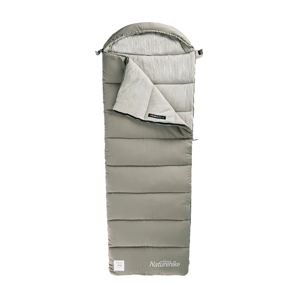 4-Season Camping Lengthened Cotton Sleeping Bag Green