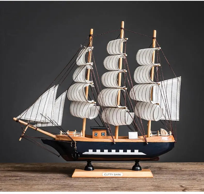 Mediterranean Dreams Wooden Sailboat Model - Silent Mary-A Edition