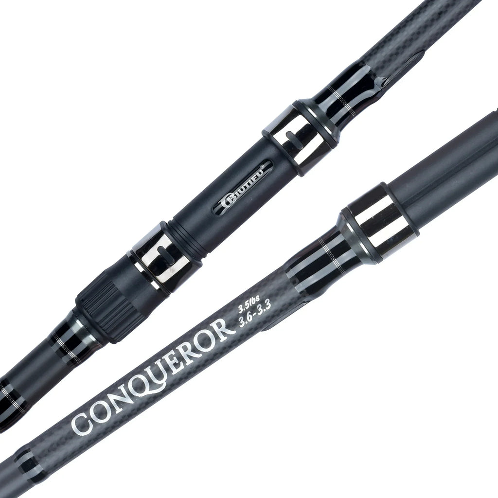 2-Tips 4.2m Carbon Fiber Carp Fishing Rod Grey