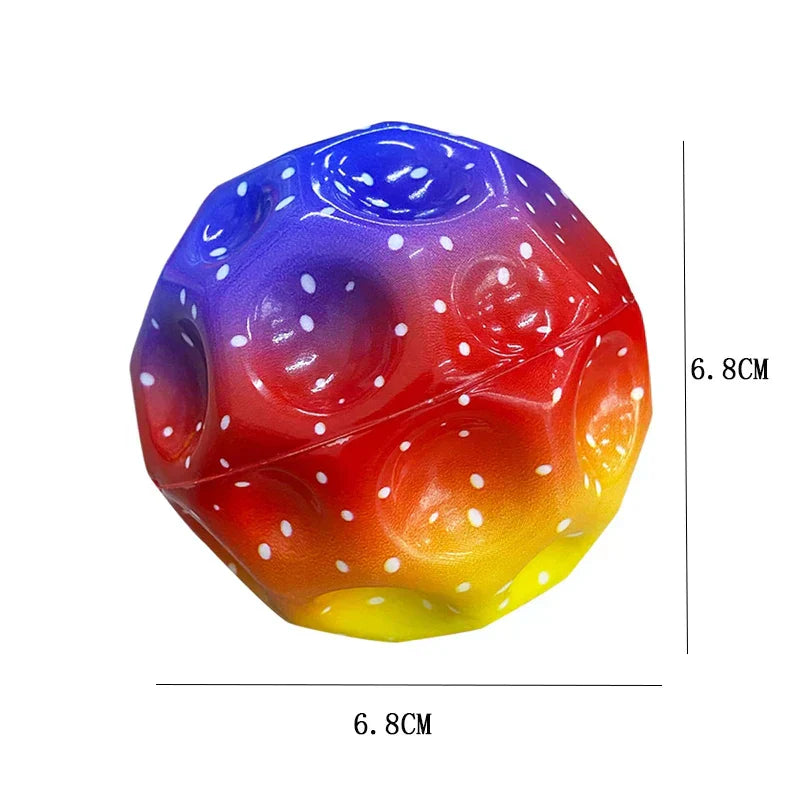 3Pcs Galaxy Moon Ball Extreme High Bouncing Ball