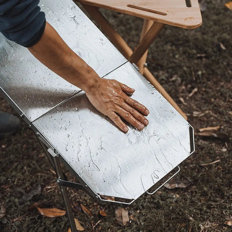 Portable Stainless Steel Camping BBQ Table