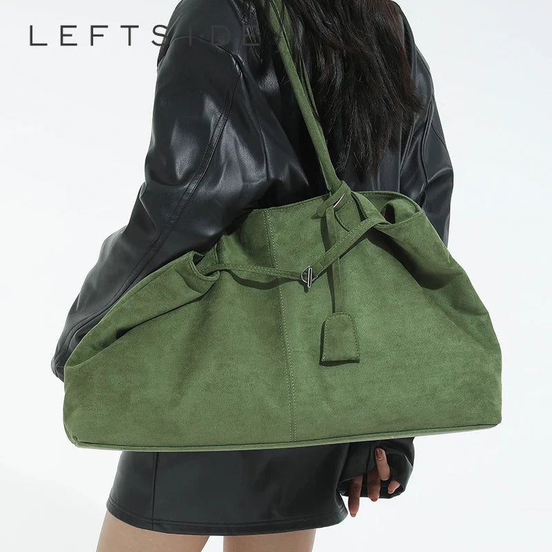 Large Capacity Suede Tote Bag
