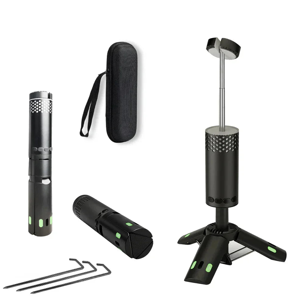 Camping LED Telescopic Flashlight Tripod Rechargeable Emergency Lamp
