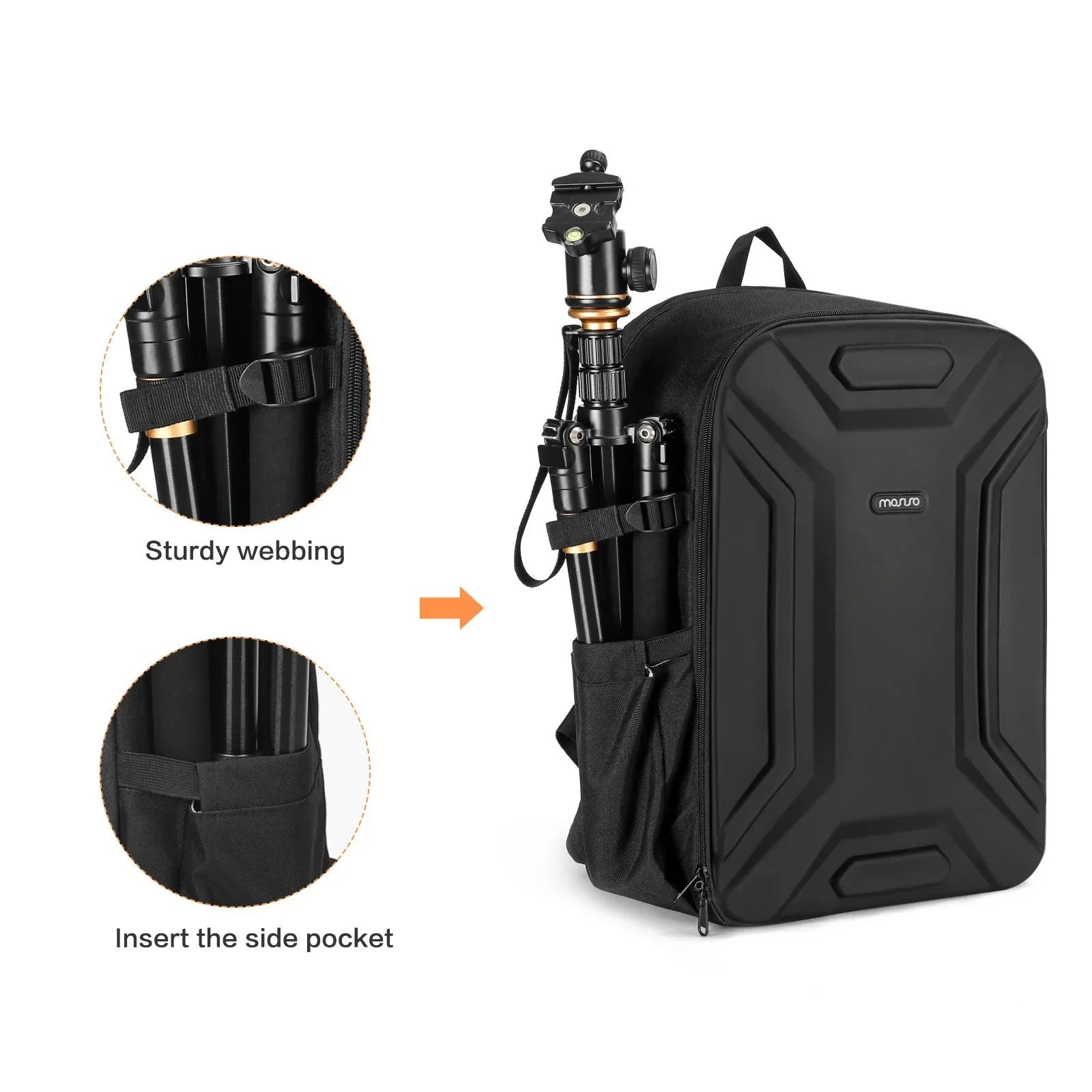 Waterproof Photography Backpack Black