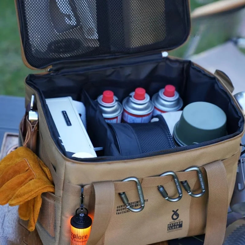 42L Camping Tactical Storage Bag Khaki