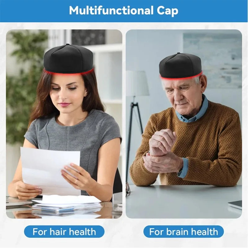 LED Light Scalp Care Cap with Red & Near-Infrared Light