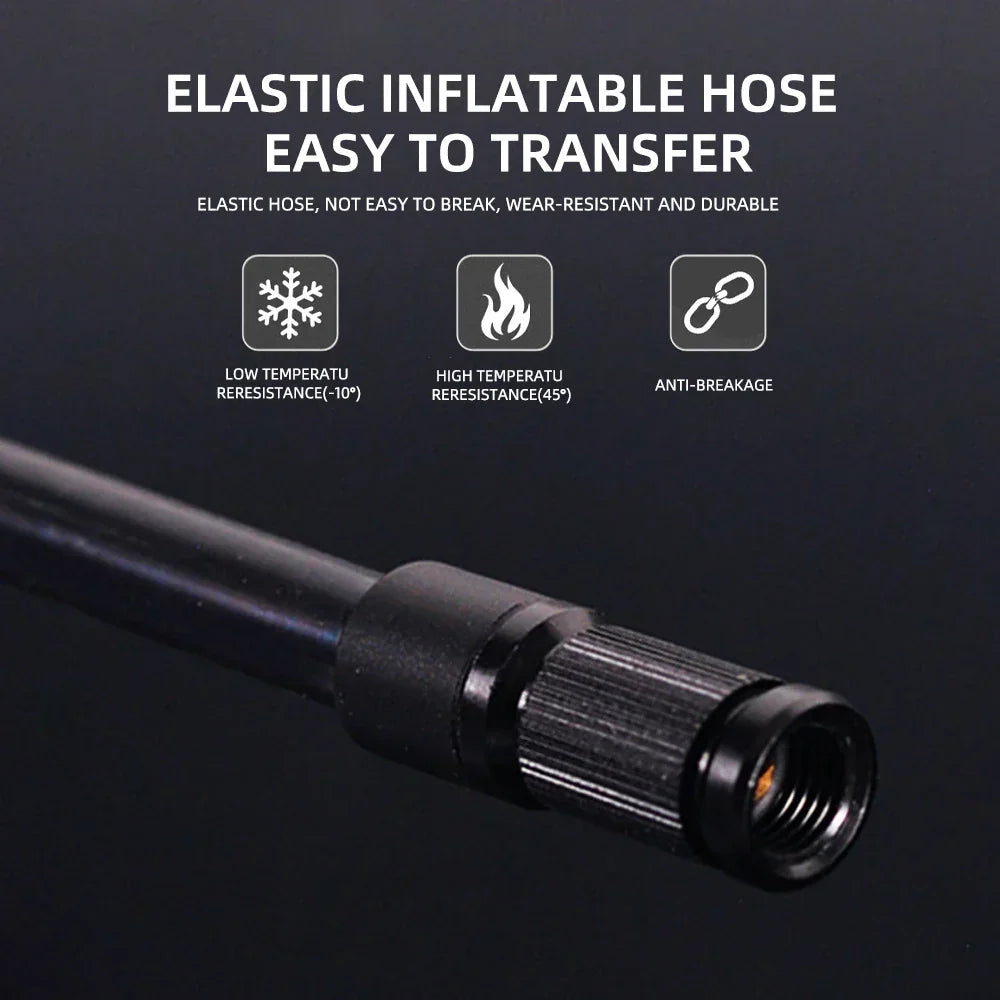 Mini Electric Bike Air Pump 120PSI Pocket-Sized with Digital Display Black