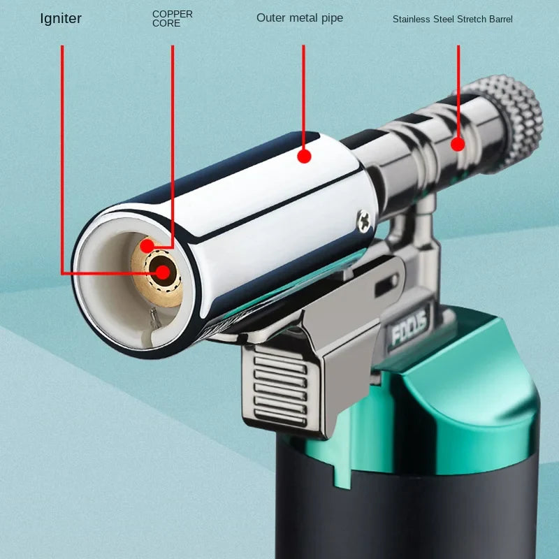 Powerful Windproof Jet Flame Butane Torch Lighter