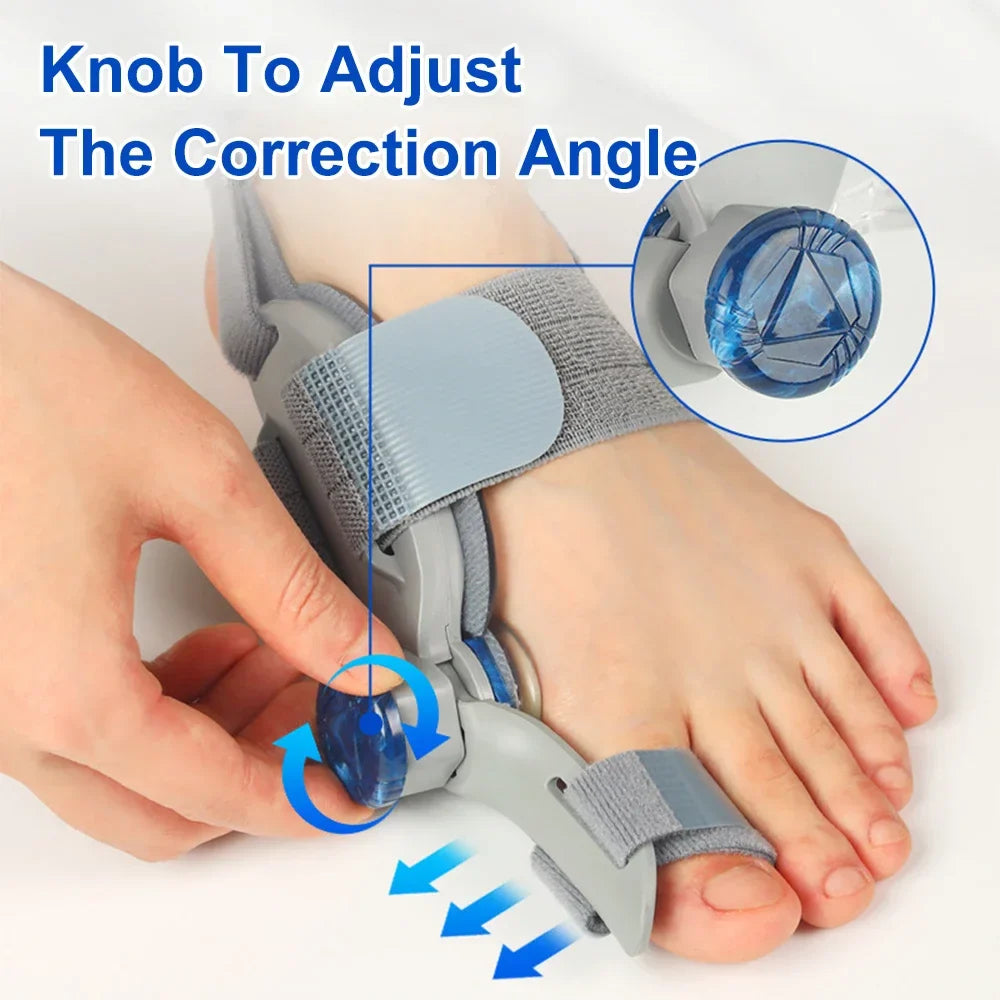 Adjustable Bunion Corrector – Hallux Valgus Big Toe Straightener & Toe Alignment Brace