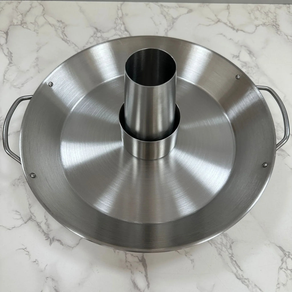 BBQ Chicken Holder Pan Silver