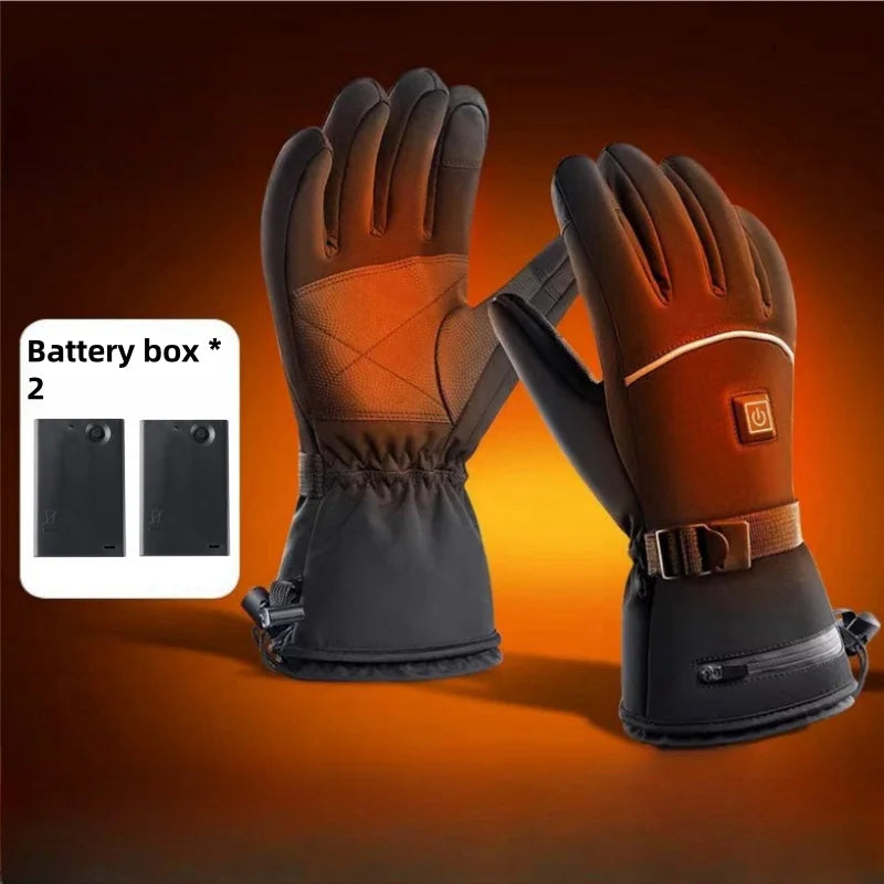 Rechargeable Heated Waterproof Ski Gloves