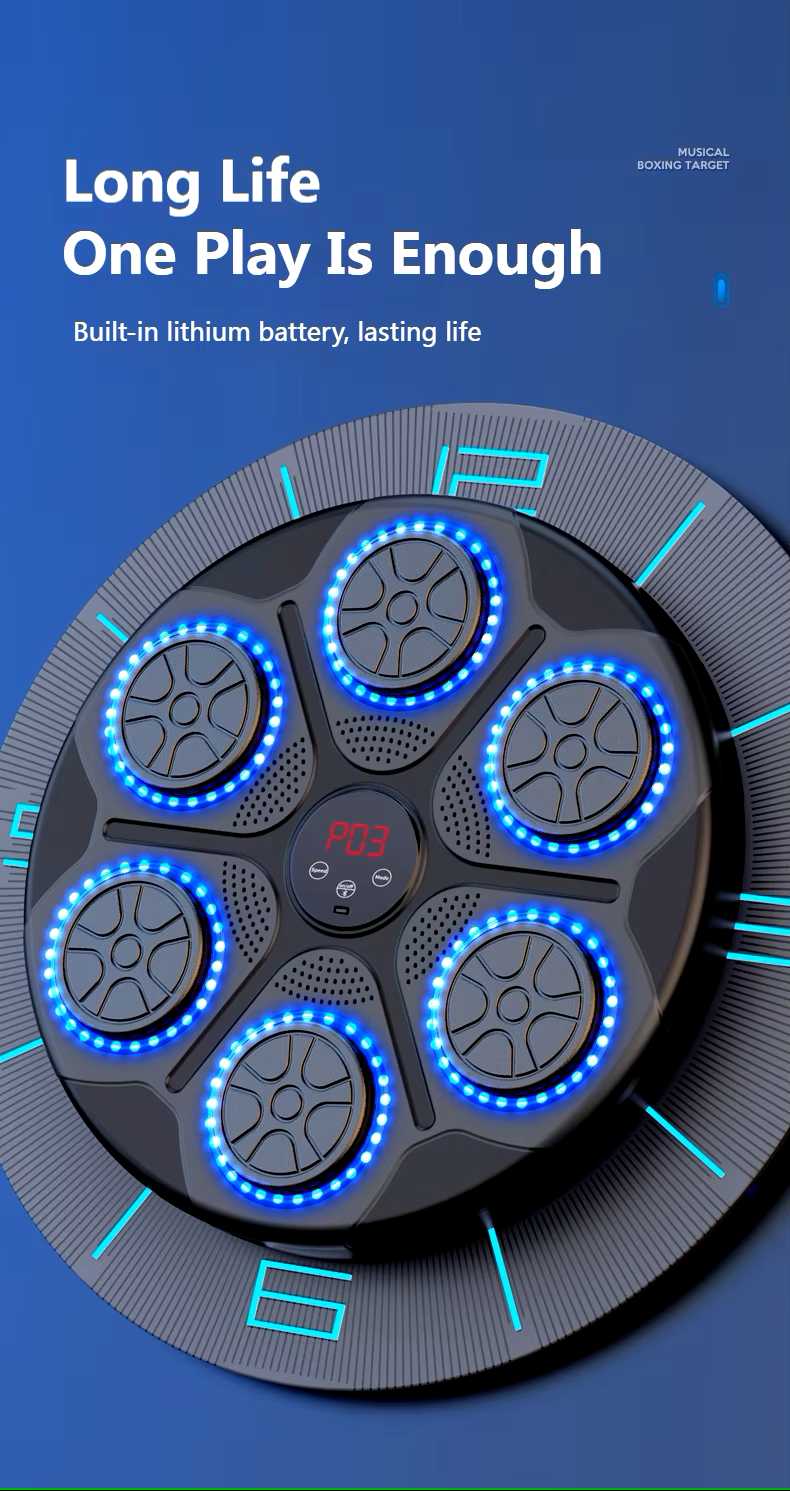 Smart Music Boxing Machine - W/ Bluetooth Connectivity And Gloves