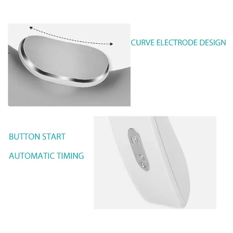 Mini Portable Neck and Shoulder Massager Relaxation Device White