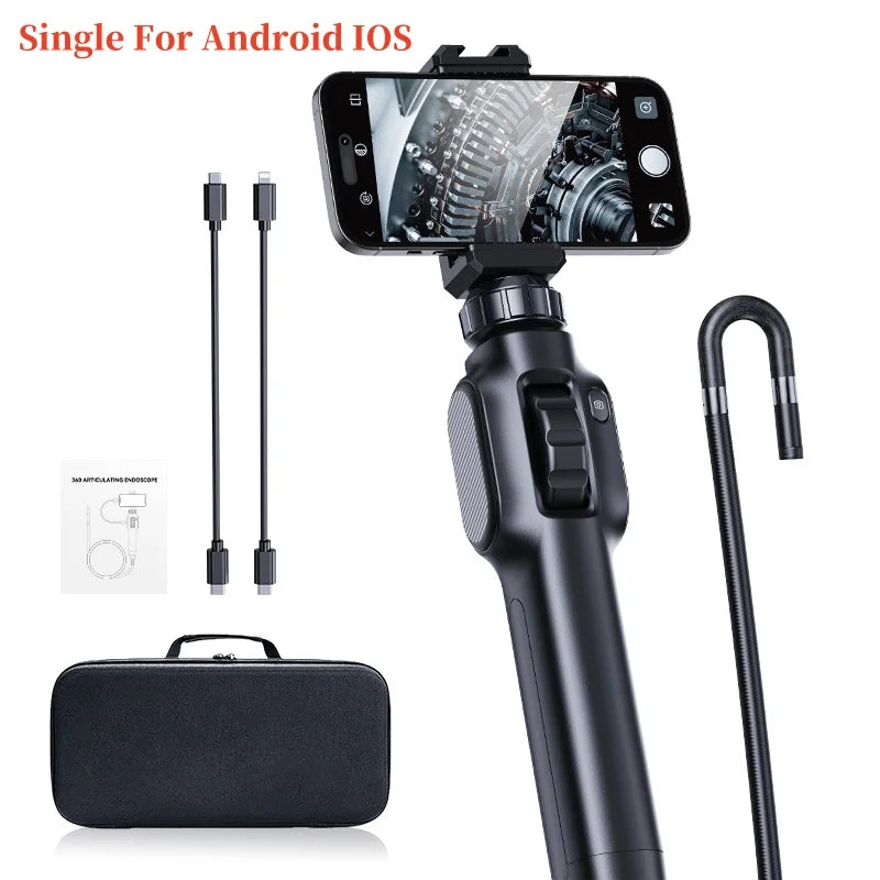 8mm 360 Articulating Endoscope Camera Black