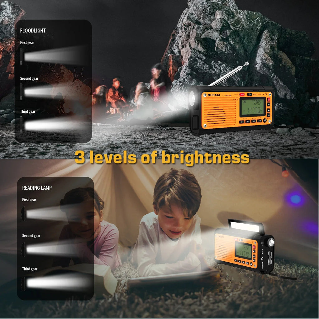 Emergency Crank Weather Radio Black