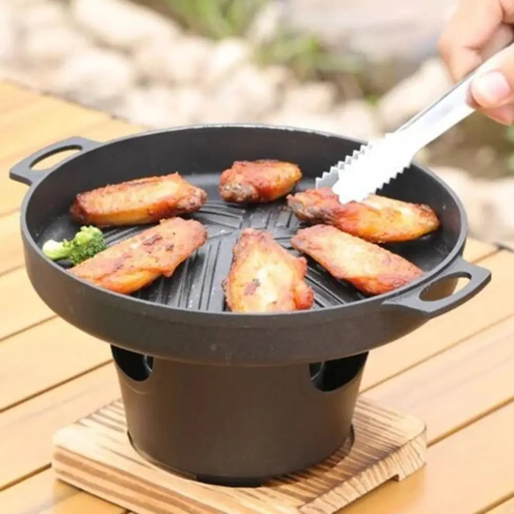 Detachable Camping Alcohol Stove Black