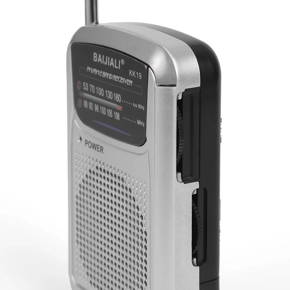 Full Band Portable Mini Pocket Radio Silver