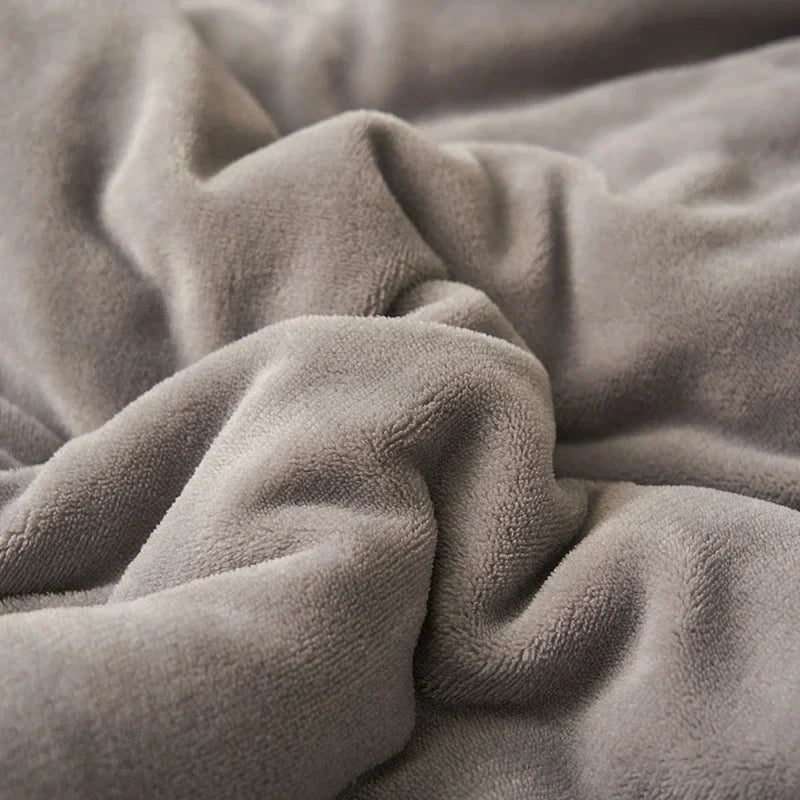 Plush Thick Double-Layer Milk Fleece Flannel Blanket