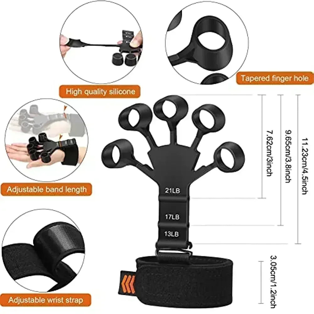 Silicone Finger Exercise Stretcher & Hand Strengthener