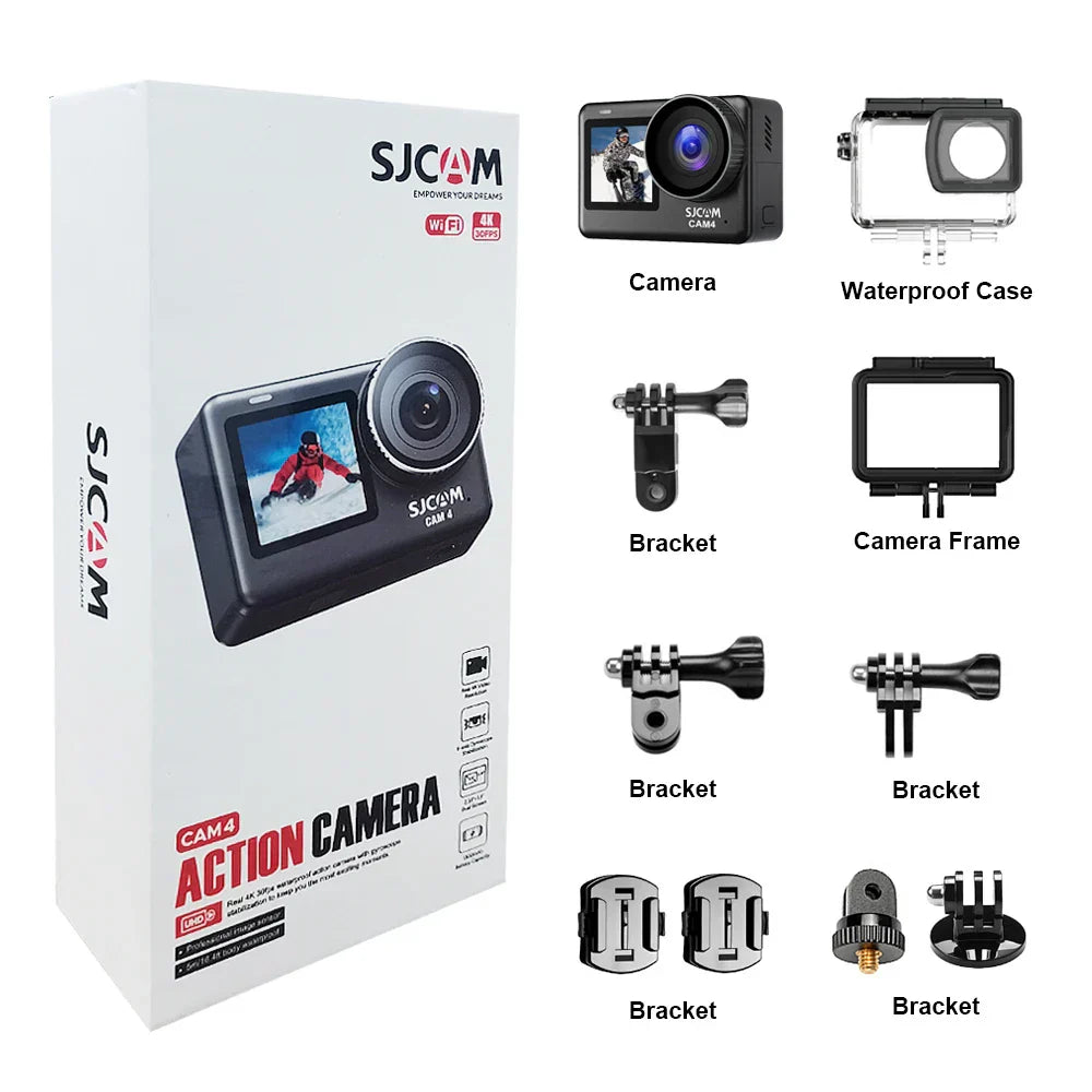 4K Sports Action Camera Active HDR Video Black