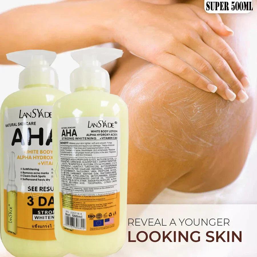 Radiance Revived: 3-Day Whitening Marvel in a Bottle - 500ml Body Lotion