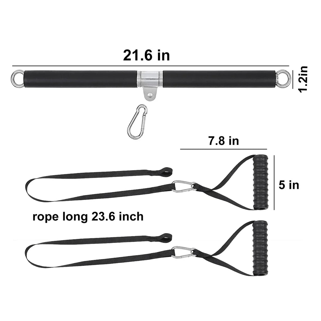 Tricep Rope Pulldown Attachment Black