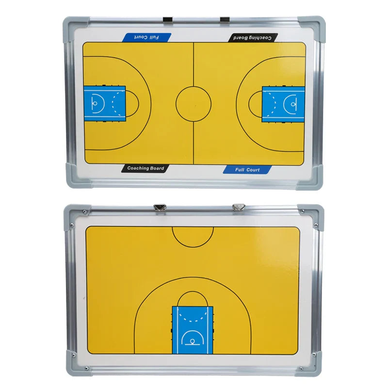 Professional Magnetic Basketball Coaching Board – Double-Sided Aluminum Alloy Tactical Board
