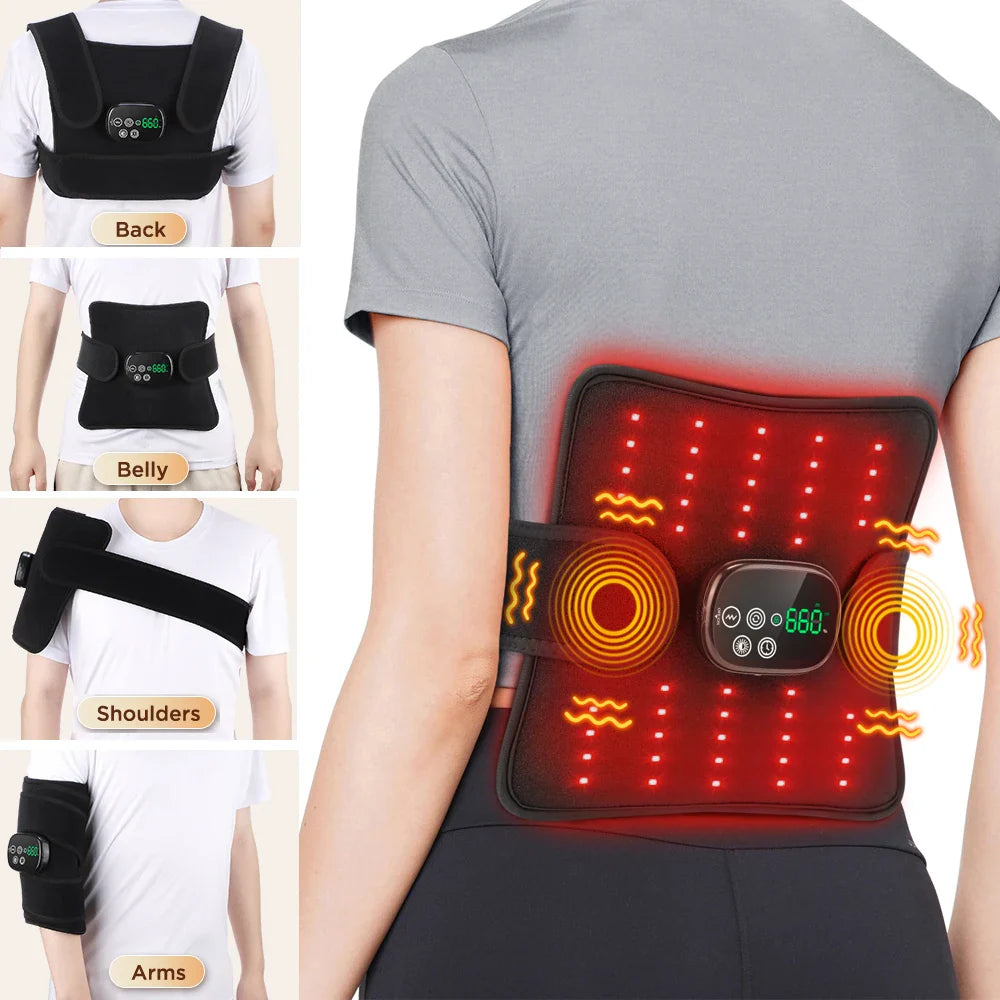 Electric Infrared Knee Pad Massager Black