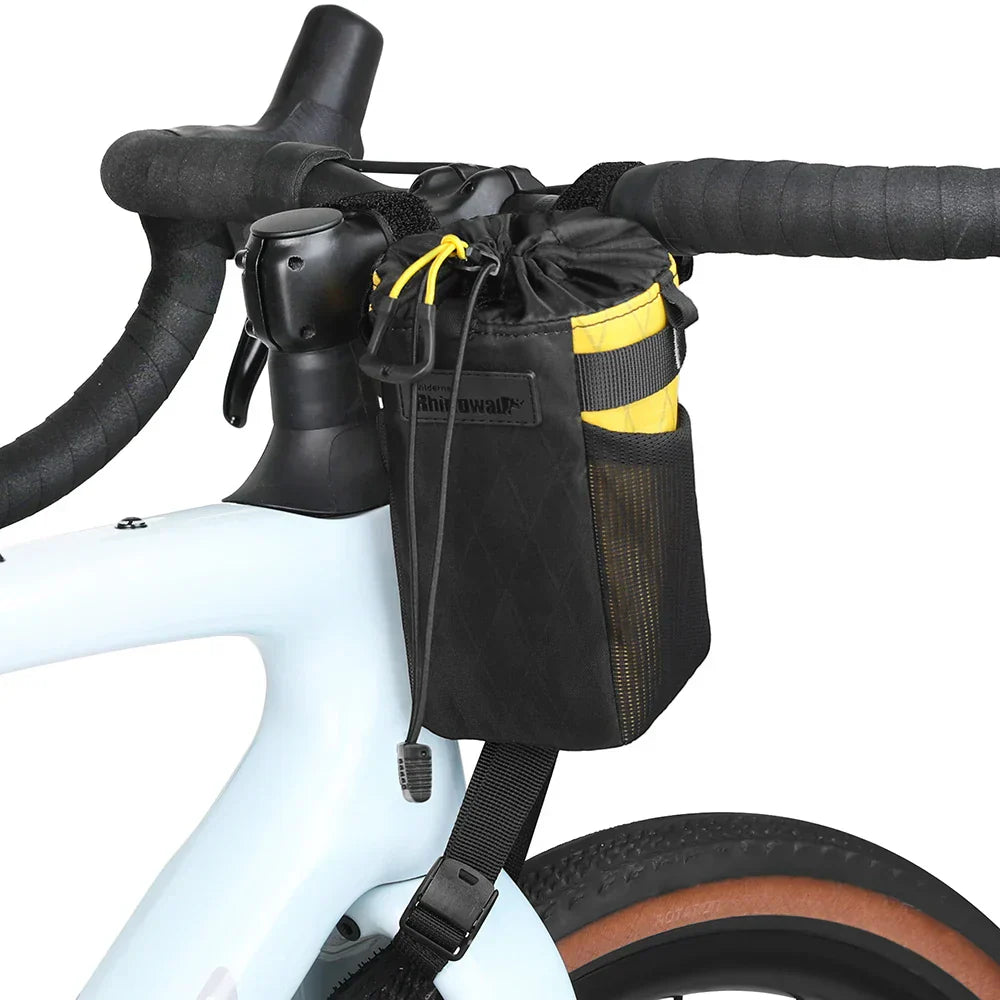 Insulated Handlebar Tool Bag 1L Nylon Carrier Pouch Yellow