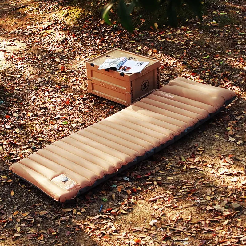 10cm Self-Inflating Air Mattress Splicable Pad Brown