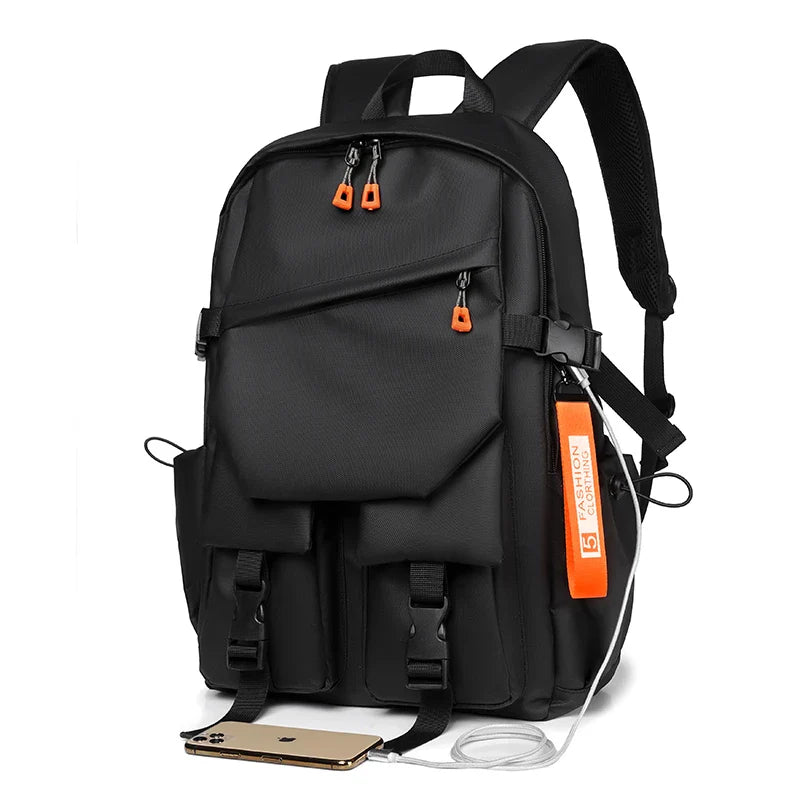 Oxford Waterproof Laptop Backpack Black