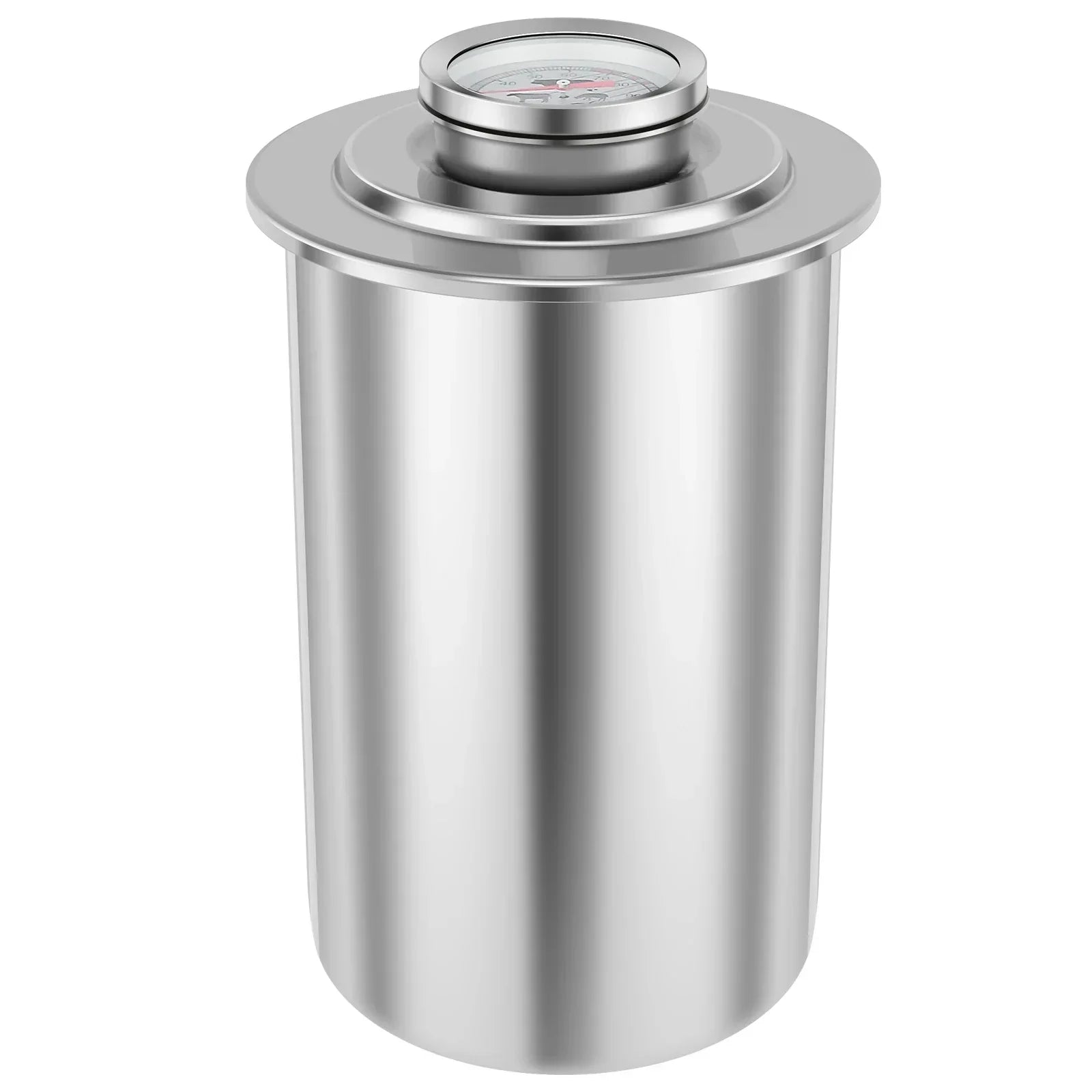 Stainless Steel Ham Maker with Thermometer Deli Meat Press Mold Silver