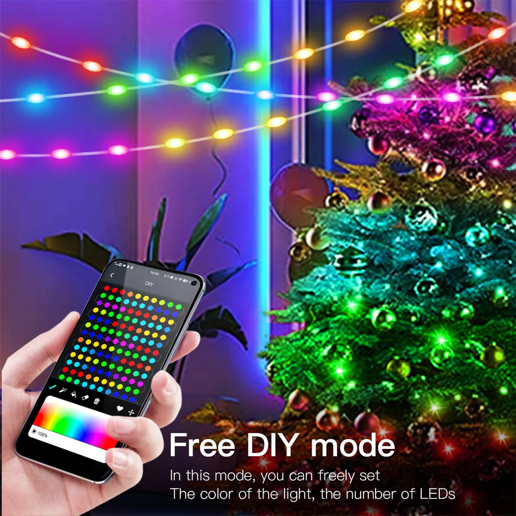 20M Smart Bluetooth Addressable LED Christmas Lights