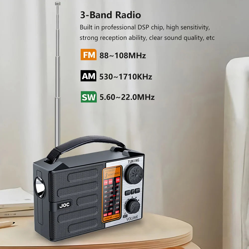 Rechargeable High-Sensitivity Radio Black