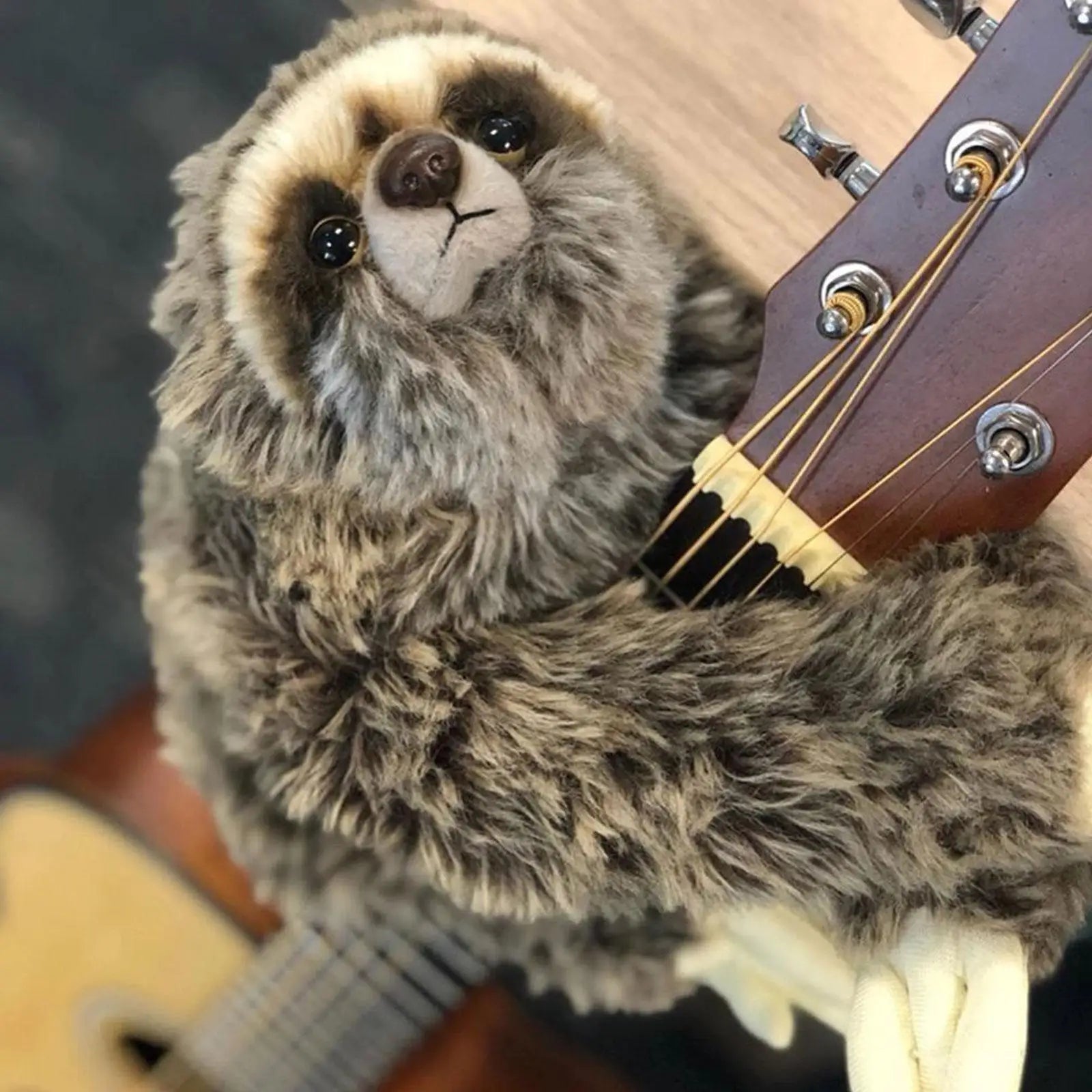 Cute Realistic Three-Toed Sloth Plush
