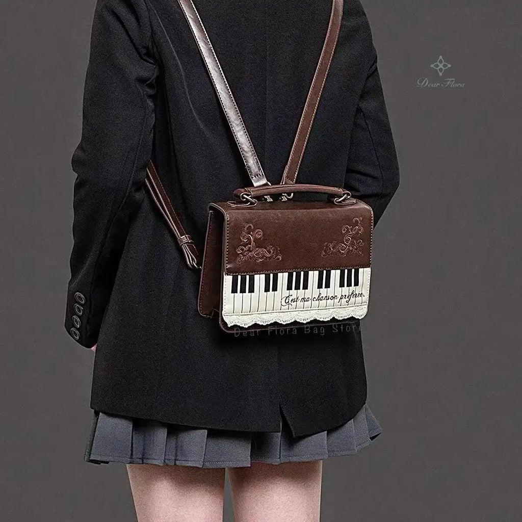 Vintage Piano Crossbody Bag
