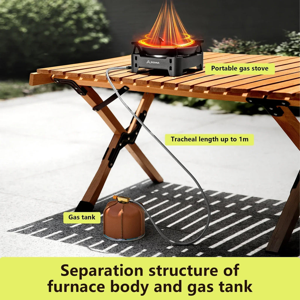 3600W Infrared Camping Gas Stove Black