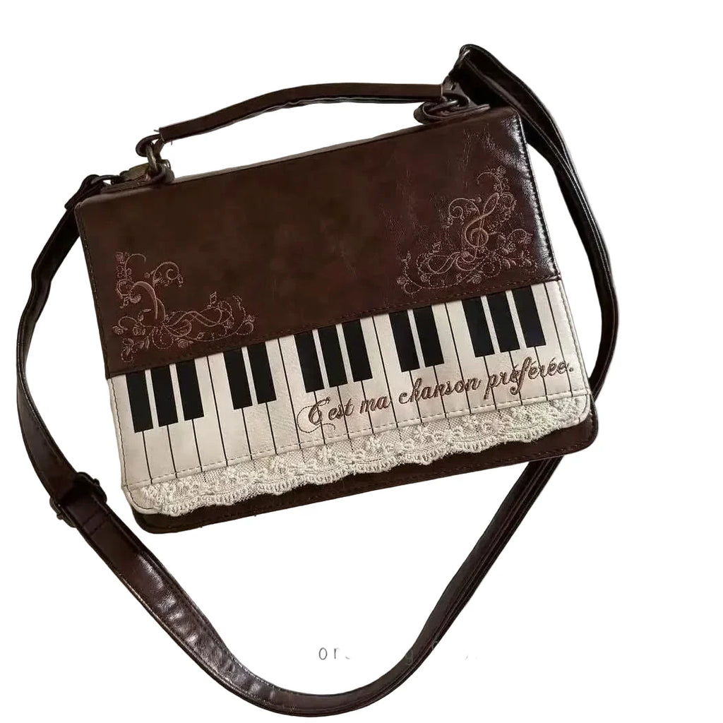 Vintage Piano Crossbody Bag