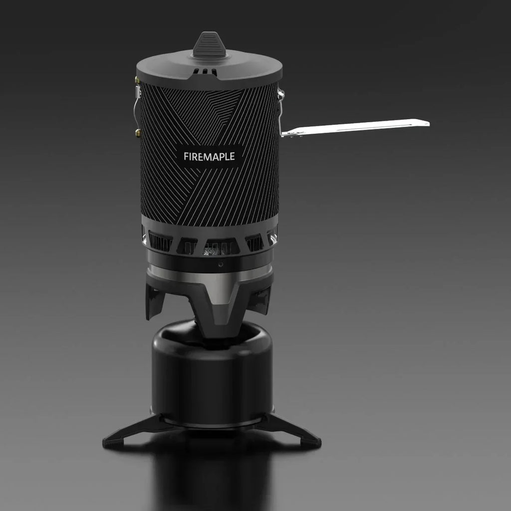 All-in-One Camping Stove with Piezo Ignition Black
