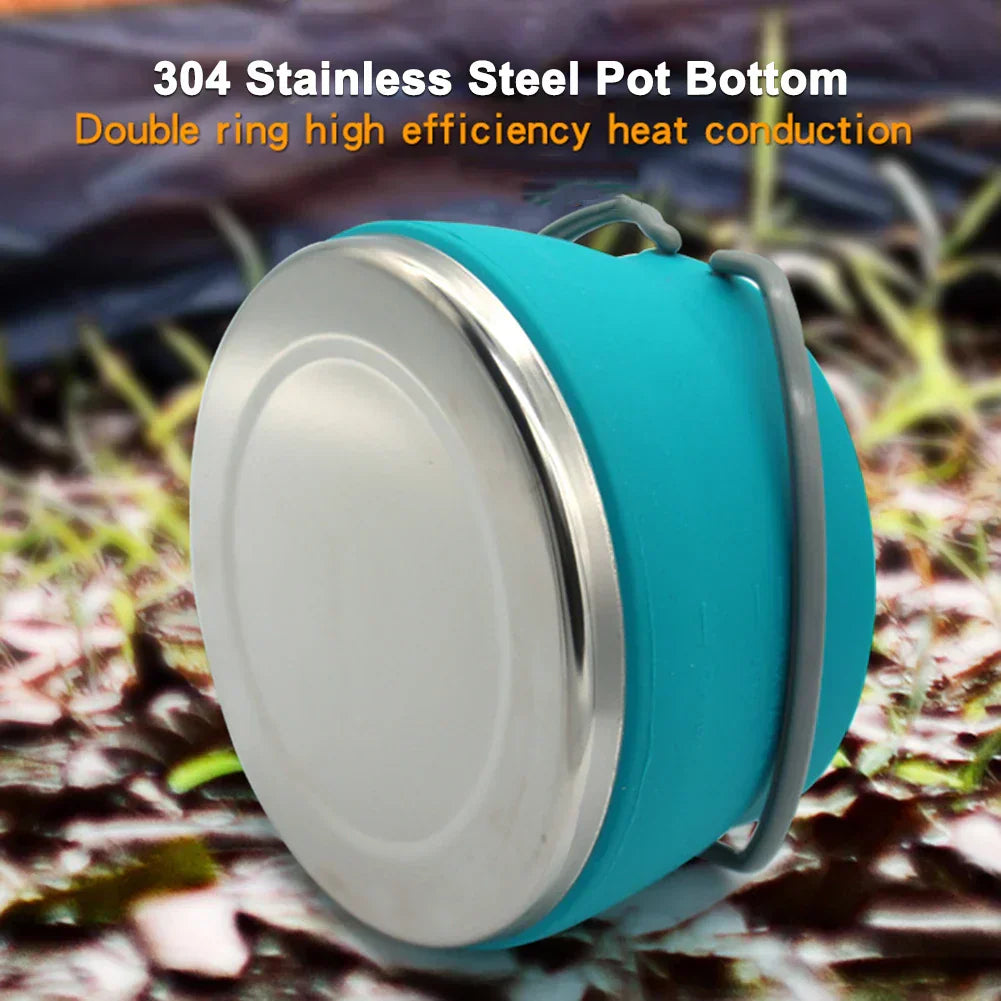 Silicone Folding Kettle Portable Boiling Water Po