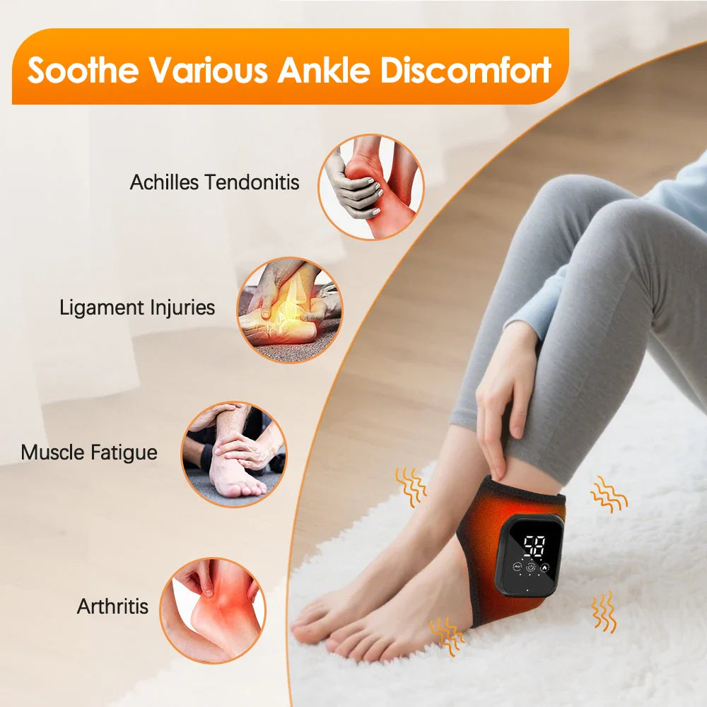 USB Rechargeable Ankle Massager Black