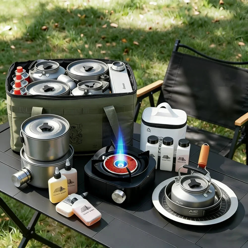 Portable Camping Gas Stove – Windproof Outdoor Picnic Cooker
