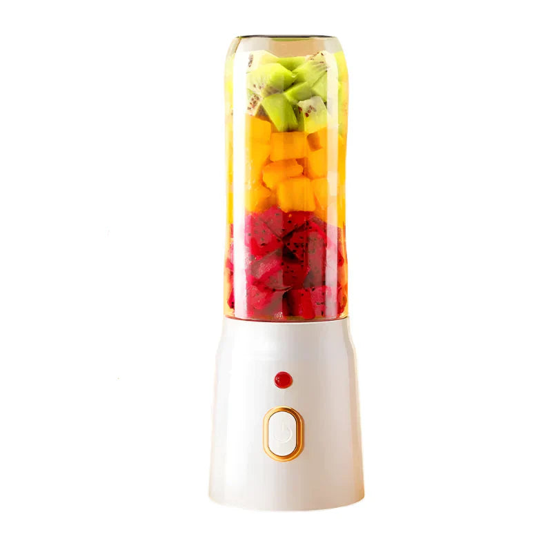500ML Portable Electric Blender High-Speed USB Juicer Cup White